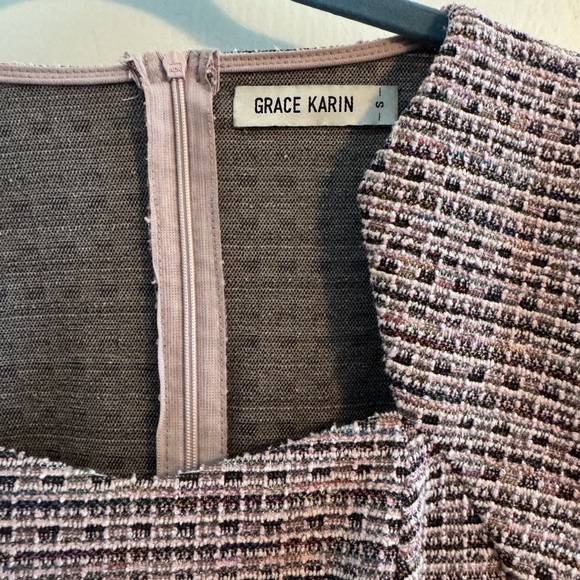 Grace Karin Chic Lavender print Dress size Small - Picture 3 of 5